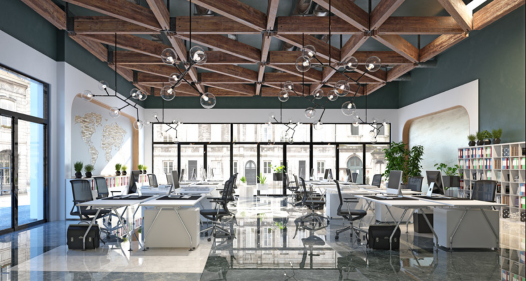 Modern empty office